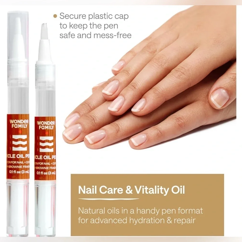 BROWNIE Scented Cuticle Nail Oil Pen, Clean Beauty, Travel, 0.4 fl oz